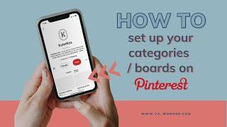 How to set up your categories / boards on Pinterest | Organized Business Tips