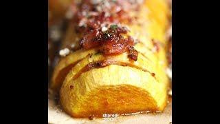 Bacon Hasselback Butternut Squash | Dinner