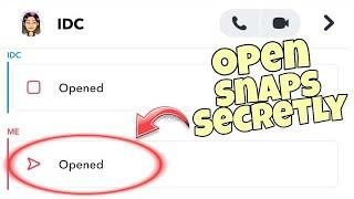 How To Open Up A Snap Without Them Knowing On Snapchat 2023