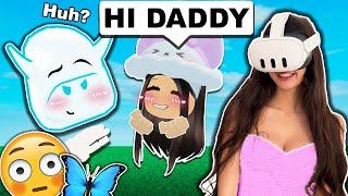 I Acted "SUS" To My Boyfriend For 24 HOURS.. (Roblox Vr hands)