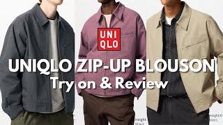 UNIQLO ZIP-UP BLOUSON | TRY ON AND REVIEW