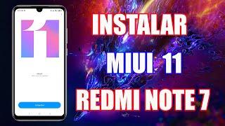 MIUI 11 XIAOMI REDMI NOTE 7