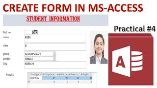 Create Form using form wizard in  Access 2013 and 2016|| how to create form in ms access