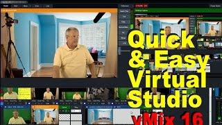 Quick & Easy Virtual Studio with vMix 16 Plus vMix Drag & Drop