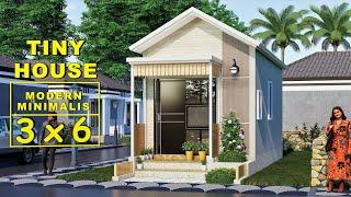 Desain Rumah 3x6 Meter | Modern Minimalis | Tiny House