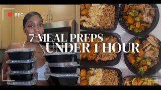 Weekday Meal Prep | Under 1 Hour