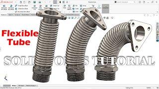 Design of Flexible tube in solidworks | Surface tutorial | Solidworks Hindi tutorial