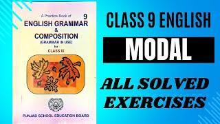 Class 9 English | Modals | English Grammar PSEB | All solved exercises | Practice | PSEB English