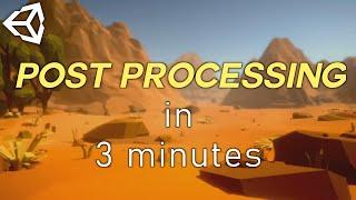 Unity post processing in 3 MINUTES (URP)