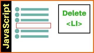 JavaScript - How To Delete Selected LI From UL List In JS [ with source code ]