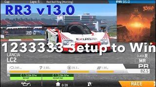 Real Racing 3 RR3 Lancia LC2: Limited Series winning costs, Full Upgrade Tree (Dio version)