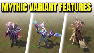 All MYTHIC VARIANT ($200) Skins Features | League of Legends