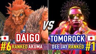 SF6  DAIGO (#6 Ranked Akuma) vs TOMOROCK (#1 Ranked Dee Jay)  Street Fighter 6 High Level Gameplay