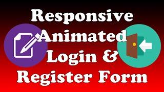 Modern Responsive Animated Login and Registration Form Using Only HTML and CSS (Quick 10 Min Video)