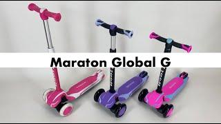 Maraton Global G трехколесный самокат | Самокат детский Маратон, светящиеся колеса