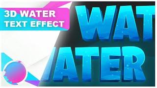 ROBLOX LOGO TUTORIAL: Water 3D Text Effect | GFX COMET