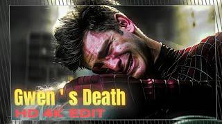 Gwen's death 4k edit || Gwen's death edit || Marvel amazing spider man || #marvel #spiderman