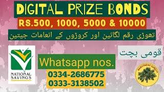 Digital Prize Bonds │Latest Update about Issuance of Digital Prize Bonds │Investment Guru Pk