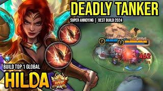 HILDA BEST BUILD 2024 | BUILD TOP GLOBAL HILDA GAMEPLAY | MOBILE LEGENDS