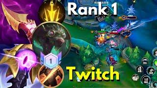 Rank 1 Twitch (Duo) | Challenger 75 | 3 Games | MVP | Lofi | Wild Rift China