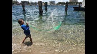 EASY way to throw a CAST NET... HOW to teach em' YOUNG!!