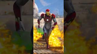 GTA V : SUPERHERO FIRE CHALLENGE MATCH, WHO WILL SURVIVE ?  #shorts