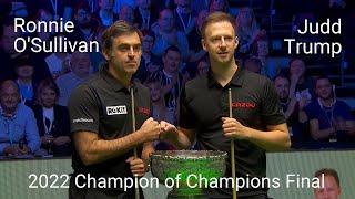  Ronnie O'Sullivan vs ️ Judd Trump | 2022 Champion of Champions | Final | Full Match