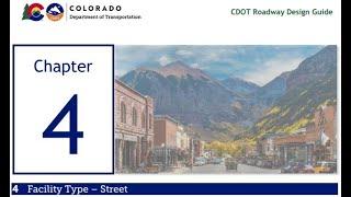 CDOT TETP Insights: 2023 RDG Chapter 4 - Facility Type-Street