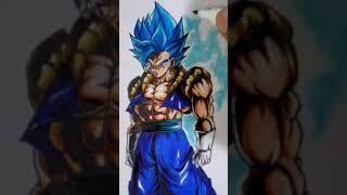 Gogeta+ Vegito Fusion - Super Gogito Super Saiyan Blue drawing