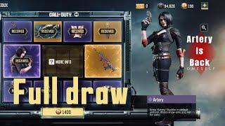 Buying artery Huntress Redux Draw CODM | full gameplay | CODM mobile br