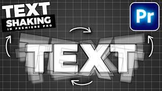 How To Add TEXT SHAKE Effect In Premiere Pro