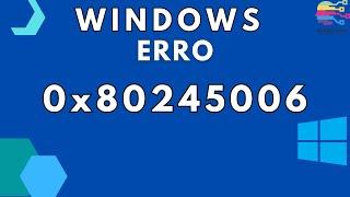 Windows 11 erro 0x80245006 erro resolvido.