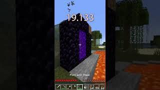 Speedrun Portal - Minecraft #shorts - EddCase's (My) Method