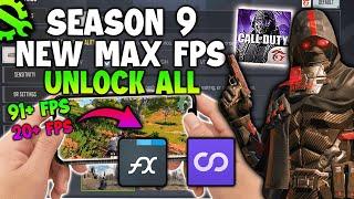 Call Of Duty Mobile SEASON 9 MAX 60FPS | UNLOCK! MAX SETTINGS CODM FIX LAG AND FPS DROP