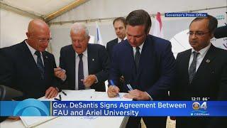 Governor DeSantis Signs Agreement Between Ariel University & FAU