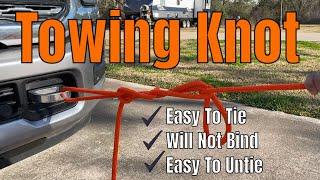 Temporary Tow Hitch Knot