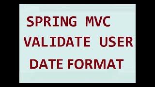 Spring MVC Validation @DateTimeFormat