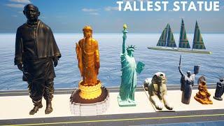 Tallest Statue Size Comparison | 3D Animation | Comparisum