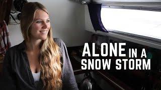 Alone in a Snowstorm | Winter Boat Life on a 30ft Sailboat