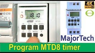 How to program a Majortech Digital Timer MTD8