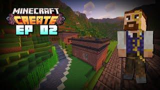Minecraft: Create EP2 - I Made A Cobble Generator for INFINITE IRON!