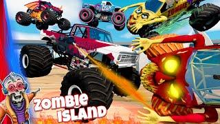 Monster Jam Zombie Island Compilation #14 | Racing, Freestyle, and High Speed Jumps