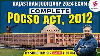 Complete POCSO Act, 2012 for Rajasthan Judiciary 2024 Exam | Shubham Upadhyay Sir