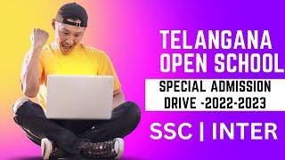 Telangana Open School TOSS SSC & TS Open inter Admission 2022-2023 Last Date, #toss Call 8801045488