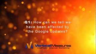 How Can We Tell If We Have Been Affected by the Google Updates?