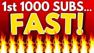 How To Get Your First 1000 Subscribers On YouTube FAST!