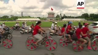 Hundreds join cycling rally to show support for gay rights and same sex marriage