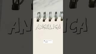 Angelica #namesinshadows #shadowlettering #lettersbyangelica #lettering #shorts