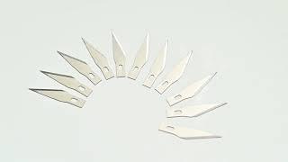 Skalpell Set inkl. 10x Ersatzklingen - Bastelmesser für Basteln & Modellbau
