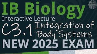 NEW 2025 EXAM - IB Biology C3.1 - Integration of Body Systems [SL/HL] - Interactive Lecture